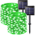 4 Pack Solar Fairy Lights, 100 LED 33FT Green Halloween Lights