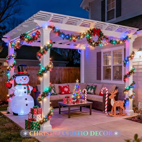 4 Pack Solar Fairy Lights, Each 33ft 100 LED, Multicolored, alternate view 4