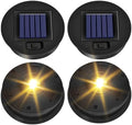 4 Pack Solar Lights Replacement Top (Top Size 3.3inch, Bottom Size 2.91 inch) Solar Lantern Light Lids
