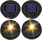 4 Pack Solar Lights Replacement Top (Top Size 3.3inch, Bottom Size 2.91 inch) Solar Lantern Light Lids