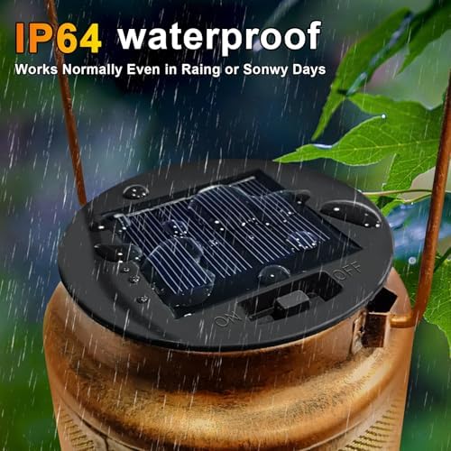 4 Pack Solar Lights Replacement Top (Top Size 3.3inch, Bottom Size 2.91 inch) Solar Lantern Light Lids, alternate view 4