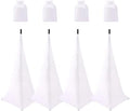 4 Pack Speaker Stand Cover Tripod Scrim, DJ Speaker Stand Scrim Tripod Cover with 360 Degree Coverage