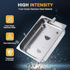 4 Pack Steam Table Hotel Pans, 1/6 Size 4 Inch Deep Stainless Steel Metal Tray Sets, Food Storage Container for, alternate