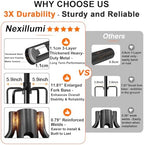 4 Pack String Light Poles for Outside, Upgraded Heavy-Duty Metal Light Poles for Outdoor String Lights with, alternate view 2