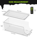 4 Pack Tall Skinny Can Organizer for Refrigerator, Stackable Large Soda Cans of 16oz & 17oz Beverage Energy, alternate view 5
