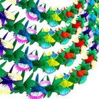 4 Pack Tropical Hawaiian Garland Luau Party Decorations, 40ft