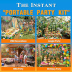 4 Pack Tropical Hawaiian Garland Luau Party Decorations, 40ft, alternate view 4