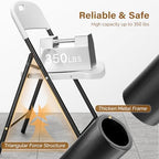 4-Pack White Plastic Folding Chairs, Portable Seat with Sturdy Steel Frame for Indoor & Outdoor Use, Perfect for, alternate