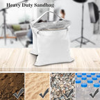 4-Pack White Sandbag Weight Bag for Light Stand Photography Video Equipment, alternate view 2
