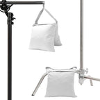 4-Pack White Sandbag Weight Bag for Light Stand Photography Video Equipment, alternate view 7