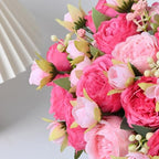 4 Packs Peonies Artificial Flowers, Mixed Pink Artificial Peonies, Silk Peonies Flowers Fake Peonies Artificial, alternate