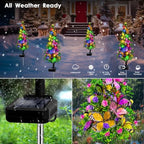 4 Packs Solar Christmas Tree Butterfly Lights Multi-Color Outdoor Christmas Decorations, Xmas Gifts for Women, alternate view