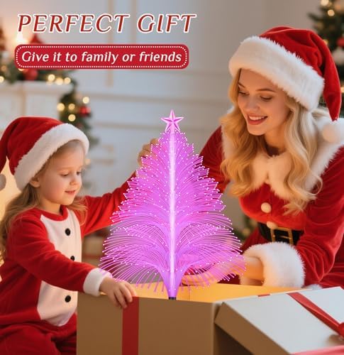 4 Packs Solar Christmas Tree Jellyfish Lights Multi-Color Changing Christmas Decorations Outdoor Xmas Gifts for, alternate