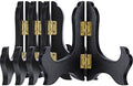 4 Packs Wooden Display Stand Plate Holder Easels, black, 4 Inch in 7 Inch in Black
