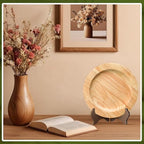 4 Packs Wooden Display Stand Plate Holder Easels, Brown, 4 Inch in 7 Inch in Black, alternate view 4