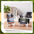 4 Packs Wooden Display Stand Plate Holder Easels, White,7 Inch in White, alternate view 6