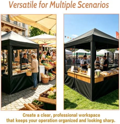 4 Panel 10x10 Food Tents Sidewalls, Mesh Canopy Replacement Walls, alternate view 5