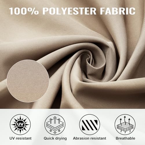 4-Panel 12' x 14' Gazebo Replacement Curtains, Patio Privacy Sidewalls with Double Zipper, Replacement for, alternate view 4