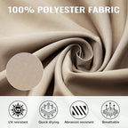 4-Panel 12' x 14' Gazebo Replacement Curtains, Patio Privacy Sidewalls with Double Zipper, Replacement for, alternate view 4