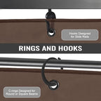 4-Panel 12' x 16' Gazebo Replacement Curtains, Patio Privacy Sidewalls with Double Zipper, Replacement for, alternate view 5