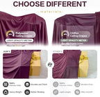 4 Panels 5ftx30ft Burgundy Ceiling Drapes for Wedding Parties, alternate view 7