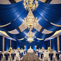 4 Panels 5ftx30ft Royal Blue Ceiling Drapes for Wedding Parties