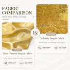 4 Panels 5x20ft Gold Ceiling Drapes for Wedding Parties, Wrinkle Free Thick Polyester 20ft Extra Long Wedding, alternate view