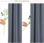 4 Panels Charcoal Backdrop Curtain for Parties Wedding Wrinkle Free Silver Grey Photo Curtains Backdrop Drapes, alternate