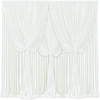 4 Panels Ivory Backdrop Curtains for Wedding Party Wrinkle Free Backdrops Curtain Drapes Fabric Decorations