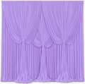 4 Panels Lavender Backdrop Curtains for Wedding Party Wrinkle Free Backdrops Curtain Drape Fabric Decorations