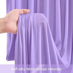 4 Panels Lavender Backdrop Curtains for Wedding Party Wrinkle Free Backdrops Curtain Drape Fabric Decorations, alternate view