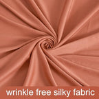 4 Panels Rust Backdrop Curtain for Parties Wedding Wrinkle Free Red Photo Curtains Backdrop Drapes Fabric, alternate view 5