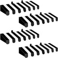 4 Pcs 3D Cardboard Awning Decor, Black and White, Striped Style
