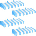 4 Pcs 3D Cardboard Awning Decor, Blue and White, Striped Style