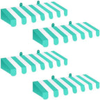 4 Pcs 3D Cardboard Awning Decor, White and Green, Striped Style