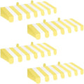 4 Pcs 3D Cardboard Awning Decor, Yellow and White, Striped Style