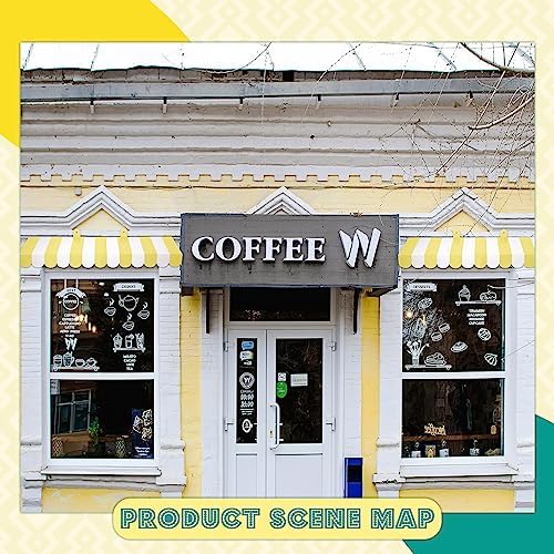 4 Pcs 3D Cardboard Awning Decor, Yellow and White, Striped Style, alternate view 6