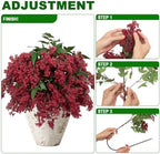 4 Pcs Artificial Berry Stem for Vase, 40In Faux Nandina Branches Fall Floral Picks Fake Realistic Berry Spray, alternate view
