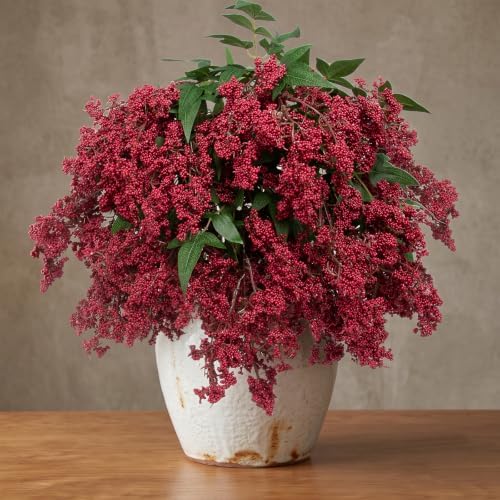 4 Pcs Artificial Berry Stem for Vase, 40In Faux Nandina Branches Fall Floral Picks Fake Realistic Berry Spray, alternate view