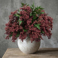 4 Pcs Artificial Berry Stem for Vase, 40In Faux Nandina Branches Fall Floral Picks Fake Realistic Berry Spray