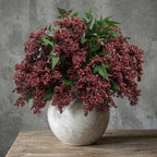 4 Pcs Artificial Berry Stem for Vase, 40In Faux Nandina Branches Fall Floral Picks Fake Realistic Berry Spray