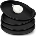 4 Pcs Bar Service Tray Round Plastic Non Slip,14"