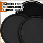 4 Pcs Bar Service Tray Round Plastic Non Slip,14", alternate view 7
