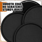 4 Pcs Bar Service Tray Round Plastic Non Slip,16", alternate view 7