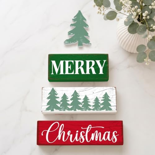 4 Pcs Christmas Tree Table Decorations, alternate view 4