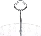 4 Pcs Gold Cake Stand Set, Crystal Cake Display Stand Dessert Table Display Set Metal Square Serving Trays, alternate view 4