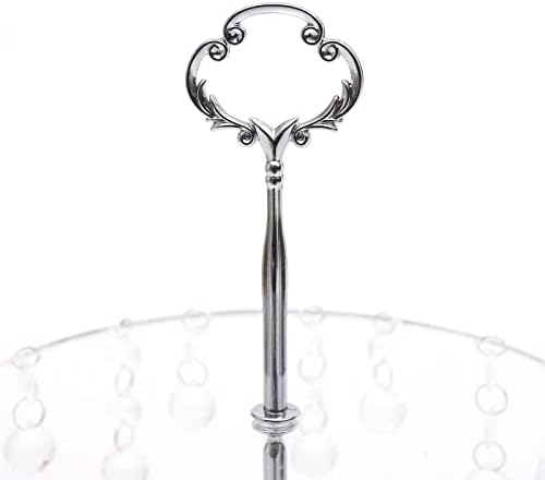 4 Pcs Gold Cake Stand Set, Crystal Cake Display Stand Dessert Table Display Set Metal Square Serving Trays, alternate view 4
