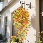 4 Pcs Outdoor Fall Decor, Artificial Mums For Outdoors, Fall Flowers Artificial For Decoration, Fake Mums Faux, alternate