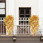 4 Pcs Outdoor Fall Decor, Artificial Mums For Outdoors, Fall Flowers Artificial For Decoration, Fake Mums Faux, alternate