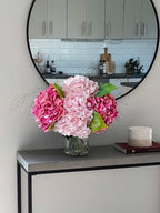 4 Pcs Real Touch Hydrangea Artificial Flower Lifelike 21'' Long Stem Latex Hydrangea Flower for Thanksgiving, alternate view